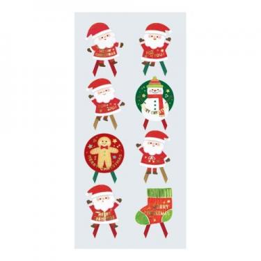 クリスマス リボンシール サンタパレット