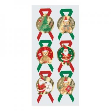 クリスマス リボンシール クリスマスエトワール