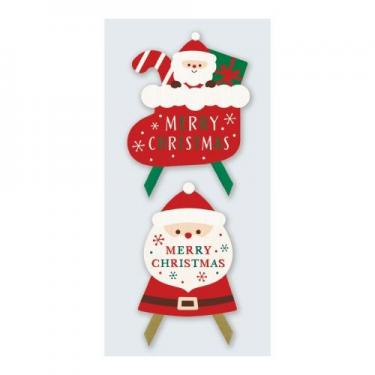 クリスマス リボンシール サンタパレット