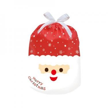 クリスマス巾着バッグ サンタフェイス 350