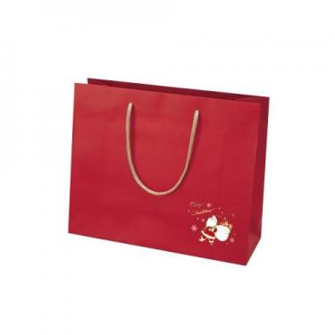 クリスマス 手提げバッグ トコトコサンタ レッド 260