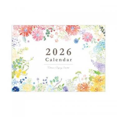 2026年1月始まりカレンダー 壁掛け A3 ボタニカル