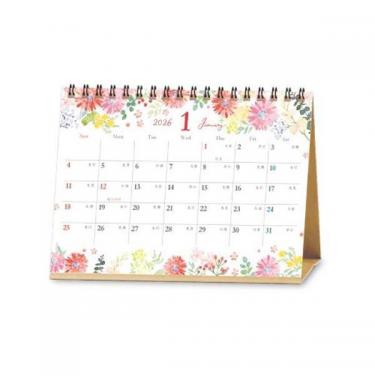 2026年1月始まりカレンダー 卓上 B6 ボタニカル