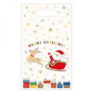 クリスマス 小判抜きビニールバッグ ミラクルサンタ