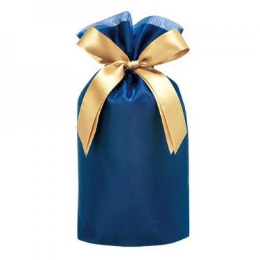 巾着 ギフトバッグ オーガンジー M インディゴブルー