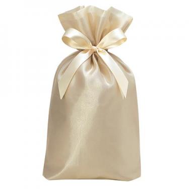 巾着 ギフトバッグ オーガンジー L シャンパンゴールド