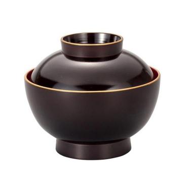 雑煮椀 溜渕金 抗菌塗装 500ml