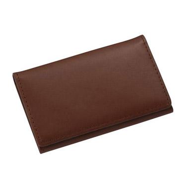 牛革製 名刺入れ ブラウン