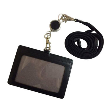 牛革製IDケース ブラック