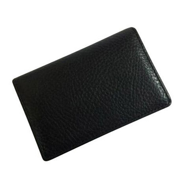 名刺入れ イタリア革 ブラック