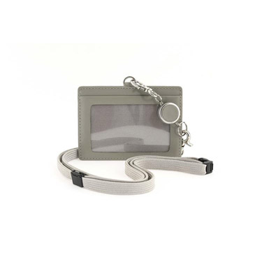 IDケース 牛革 グレー