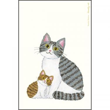 ポストカード 米津祐介 親子ねこ