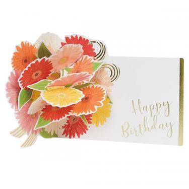 バースデーカード フラワーポップアップ ガーベラ