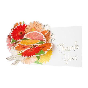 サンキューミニカード ポップアップ フラワー ガーベラ