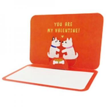 バレンタインチューカード イヌ