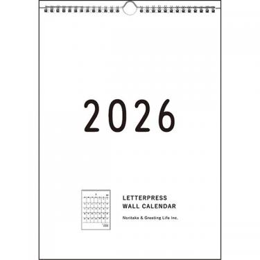 2026年1月始まりカレンダー 壁掛け Noritake