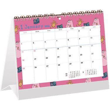 2026年1月始まりカレンダー 卓上 バーバパパ