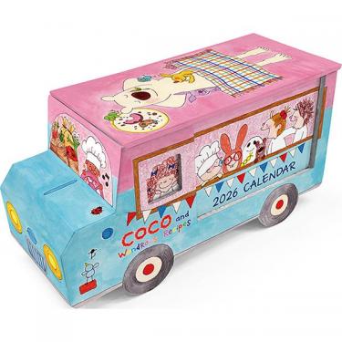 2026年1月始まりカレンダー 卓上 カーボックス ココちゃん