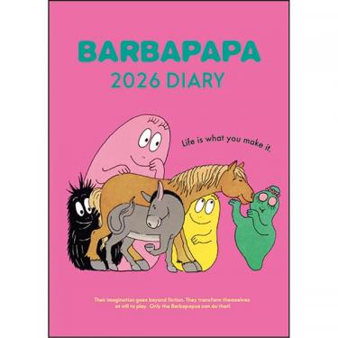 2026年1月始まり手帳 週間レフト B6 バーバパパ ピンク