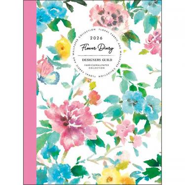 2026年1月始まり手帳 週間レフト B6 デザイナーズギルド ピンク