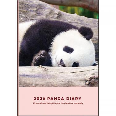 2026年1月始まり手帳 週間レフト B6 パンダ 寝そべり