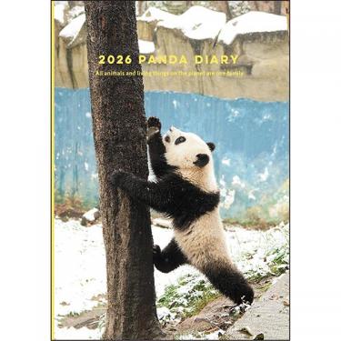 2026年1月始まり手帳 週間レフト B6 パンダ 木登り