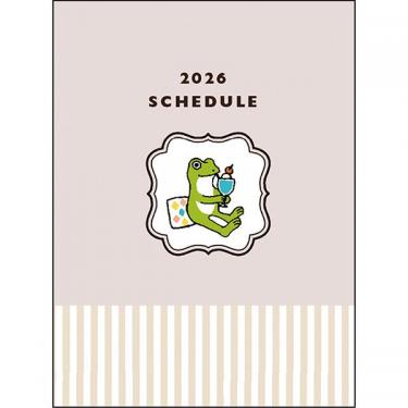 2026年1月始まり手帳 月間 A6 かえるの時間 喫茶