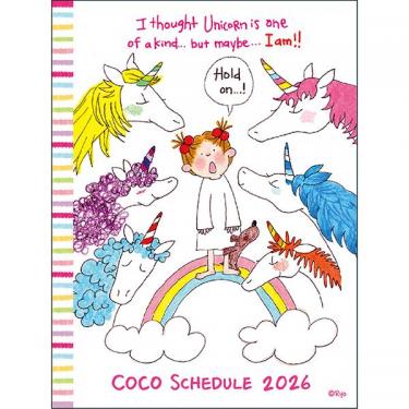 2026年1月始まり手帳 月間 A6 ココちゃん ユニコーン