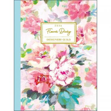 2025年12月始まり手帳 月間 A6 デザイナーズギルド ピンク