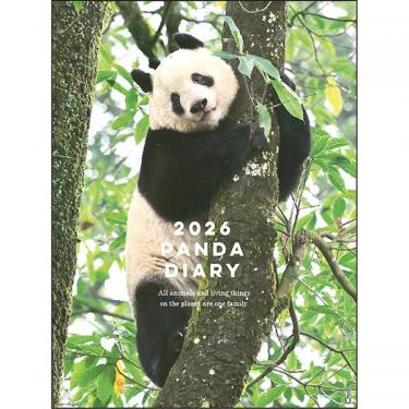 2025年12月始まり手帳 月間 A6 パンダ 木登り
