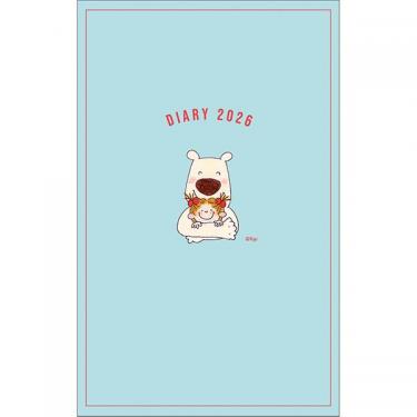 2025年12月始まり手帳 月間 A5スリム ココちゃん ブルー