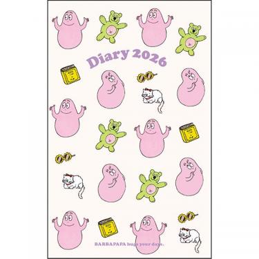 2025年12月始まり手帳 月間 A5スリム バーバパパ パターン