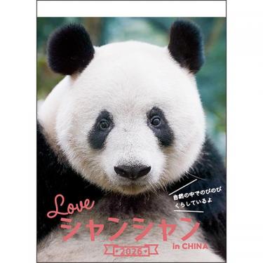2026年1月始まりカレンダー 壁掛け パンダ シャンシャン