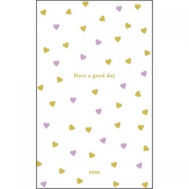 2025年12月始まり手帳 月間 B6スリム シック ハート