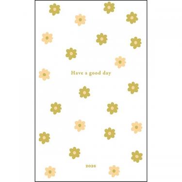 2025年12月始まり手帳 月間 B6スリム シック フラワー