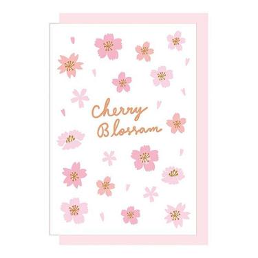 春柄カード レタープレス さくら