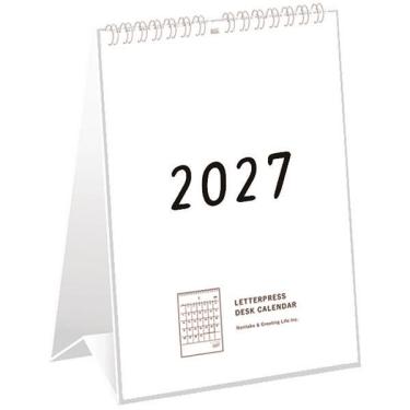 2027年1月始まりカレンダー 卓上 Noritake