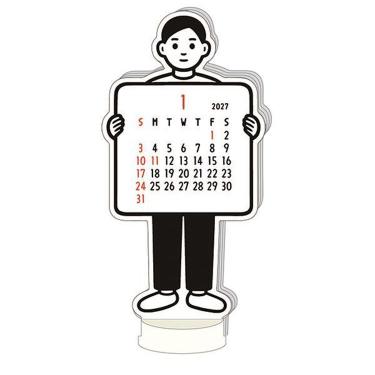 2027年1月始まり ダイカットカレンダー Noritake ボーイ