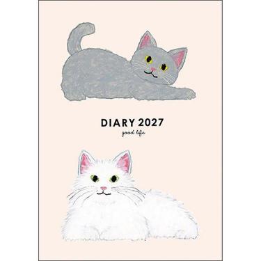 2027年1月始まり手帳 週間レフト B6 米津祐介 キャット