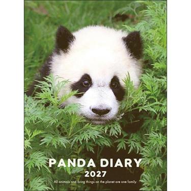 2026年12月始まり手帳 月間 A6 パンダ グリーン