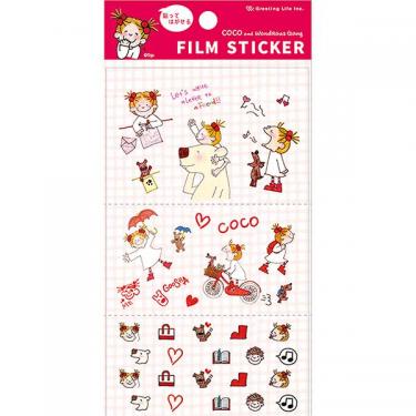 貼ってはがせるステッカー ココちゃん レッド