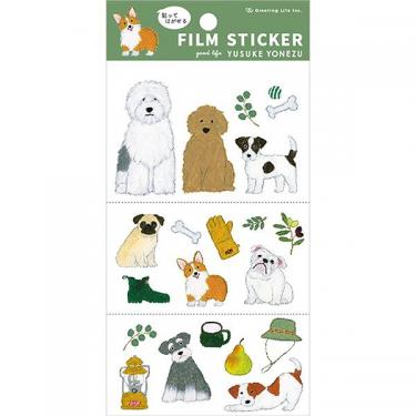 貼ってはがせるステッカー 米津祐介 カーキ