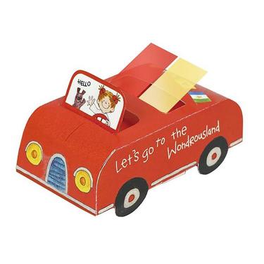 くるまフセン ココちゃん レッド