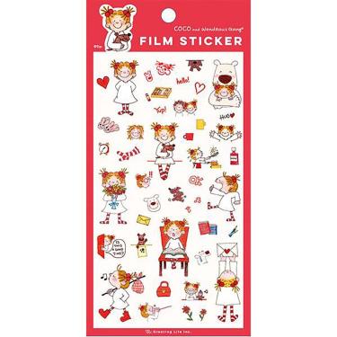 貼ってはがせるステッカー ココちゃん レッド