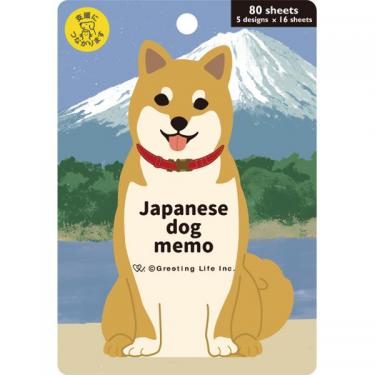 アニマルダイカットメモ ジャパニーズドッグ