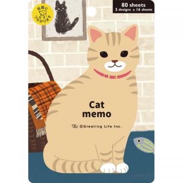 アニマルダイカットメモ ねこ