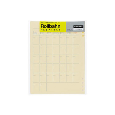 ロルバーン フレキシブル ダイアリーリフィル フリーマンスリー L