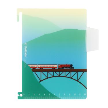 ロルバーン ポケット付メモ L用下敷き Train24