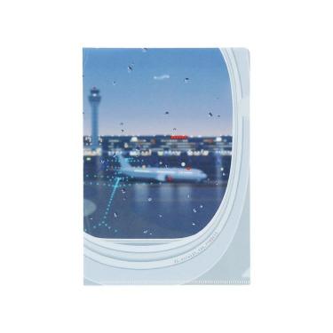 クリアホルダー A5 SHIMADA Rie B（飛行機・夜景）