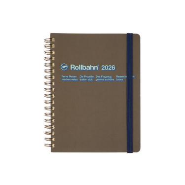 2025年10月始まり 月間 L ロルバーンダイアリー ドロップ ブラウン